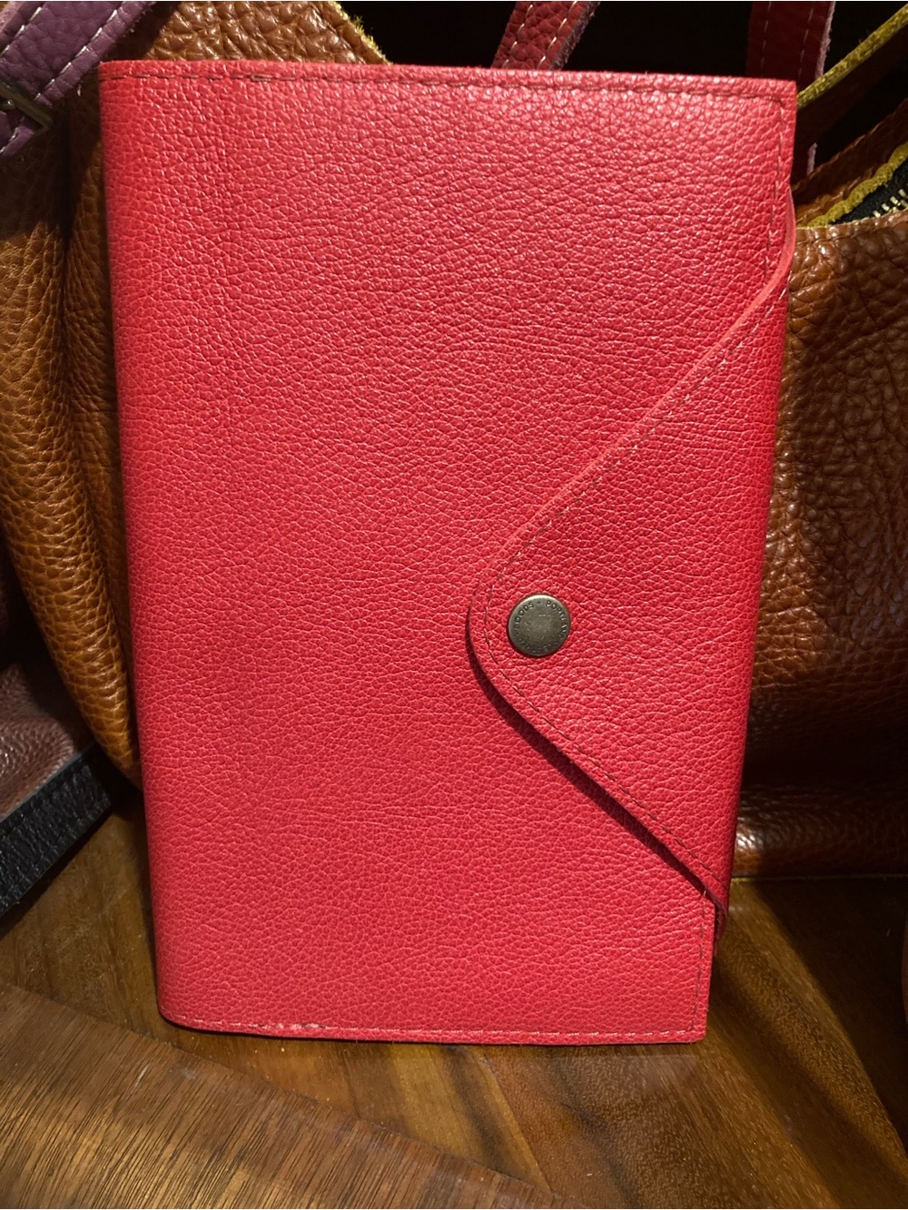 Portland Leather Cherry Snap Journal